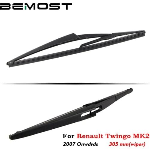 BEMOST Car Rear Windshield Wiper Arm Blade Brushes For Renault Twingo MK2 2007 Onwards Hatchback Windscreen Auto Accessories