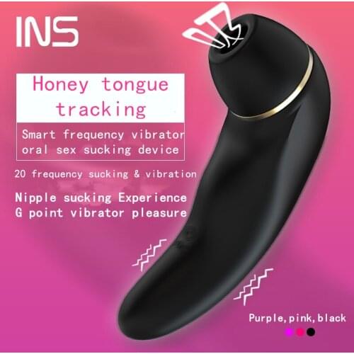 INS High Quality nipple sucking magic wand dildo Vibrators oral sex sucking G-spot clitoris massage Adult sex toys for woman