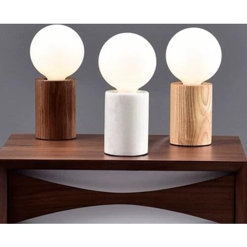Modern Glass Table Lamps Nordic Simple Bedroom Bedside Reading Desk Lamp Home Decoration LED Table Lights E27 Lamparas Lighting