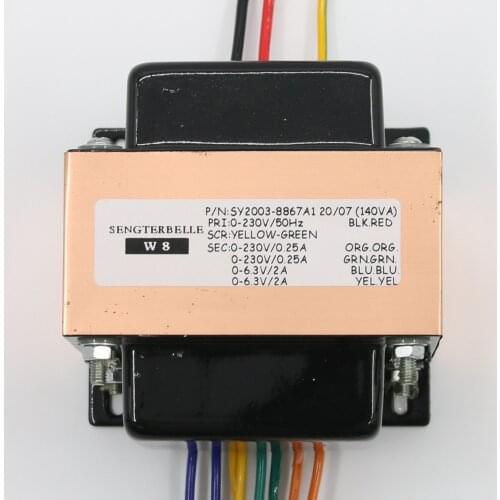 140VA Audio EI type Power Transformer Dual 230V Dual 6.3V Tube Amplifier / Preamp