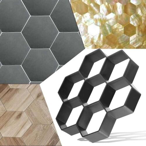 Outdoor Creative Path Maker DIY Garden Path Maker Mold Reusable Concrete Stepping Stone Cement Paving Mold
