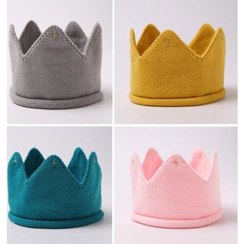 Knit Crown Baby Headband Infant Baby Turban Headbands For Girls Kids Toddler Princess Hair Band Haarband Baby Hair Accessories