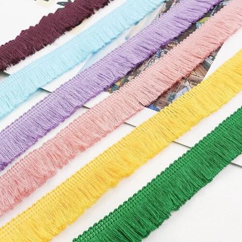 1m Thicken Tassel Trims 2.5cm Wide Polyester Curtain/Pillow Trim Earring/Bag Clothing Decorative Lace Fringe Sewing