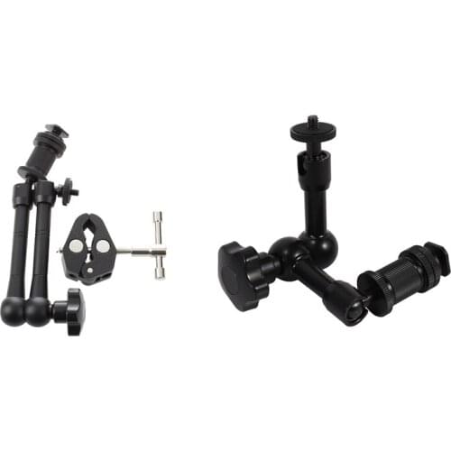 2 Pcs Friction Articulating Magic Arm Plier Clip for DSLR 11 Inch & 7 Inch