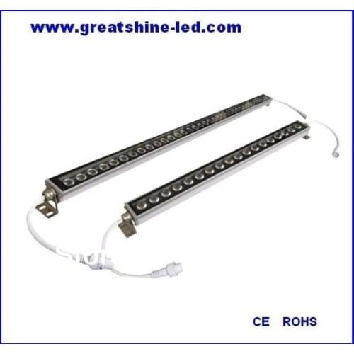 3in1 IP66 24x3W 24V exterior dmx controler RGB super thin led wall washer