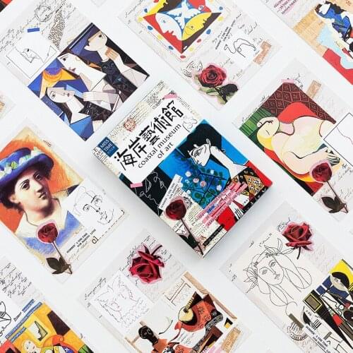 30 Sheets/Set Novelty Coastal Art Museum Postcard /Greeting Card/Message Card/Christmas and New Year gifts