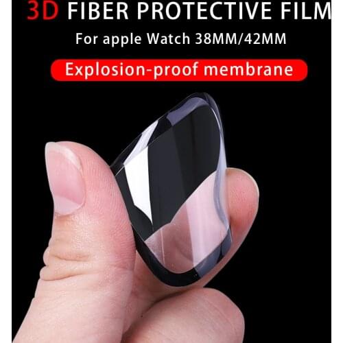 360 full Screen Protective Glass for Apple Watch Series SE 654 38MM 40MM 42MM 44MM Waterproof Soft protector Film on IWatch 321