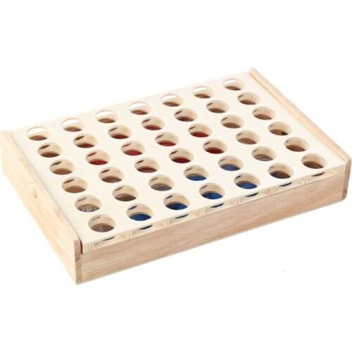 4 in a Row. Four in a Row Wooden Game, Line Up 4, Classic Family Toy, Board Game For Kids And Family Fun Y4UD