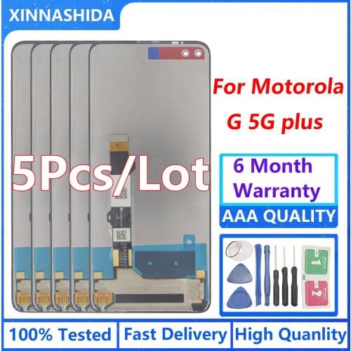 5PCS/LOT For Motorola Moto G 5G Plus LCD Display Touch Screen Digitizer Assembly Replacement For Moto G 5G Plus