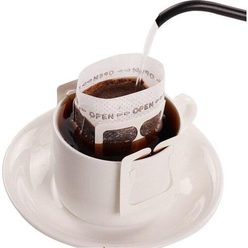 50Pcs Portable Coffee Filter Paper Bag Hanging Ear Drip Coffee Bag Single Serve Disposable Drip Useful