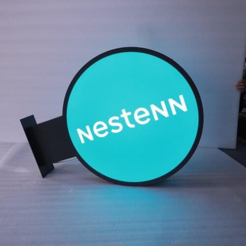 Aluminum Waterproof Blade Sign Painted Metal Light Box for 0utdoor Indoor Decoration