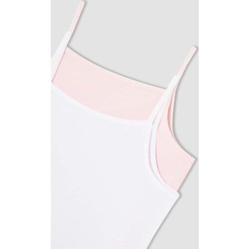 DeFacto Kız Çocuk Basic 2li Askılı Atlet-V4456A621AU