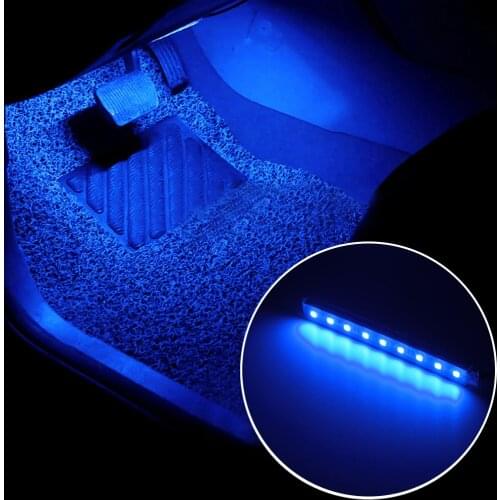 Car Interior LED Decorative Light Bar Ambient Foot Lamp With Cigarette Lighter atmosphere lights Backlight 12v Auto Accessorie
