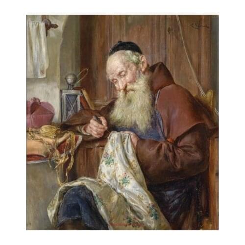 Skillful padre Oil Painting People Cross Stitch Kits Needlework Embroidery Crafts 14ct Unprinted DIY Arts Handmade Home Decor