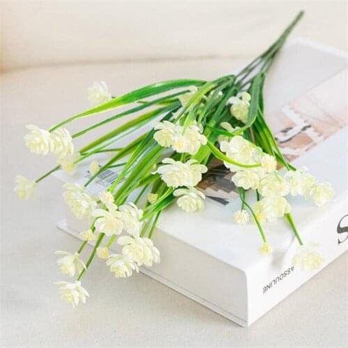 Fake plant Artificial Plants Green Grass 1 pcs simulation Plastic Plant Wall Garden Home Artificial Flowers Green Leaves Plant