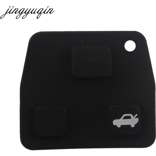 Jingyuqin 20pcs/lot free shipping replacement for toyota remote key pad silicon rubber pad 2/3 button For Lexus remote key pad