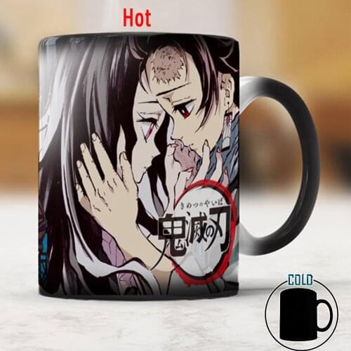 Demon Slayer: Kimetsu No Yaiba Coffee Mug 350ml Heat Temperature Sensitive Color Changing Ceramic Mugs