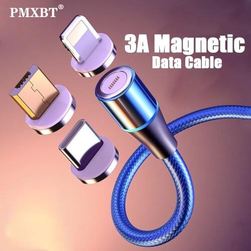 Magnetic USB Cable Fast Charging USB Type C For iphone 11 12 Pro MAX XS Huawei Xiaomi Samsung 3A Phone Magnet Charger Data Cord