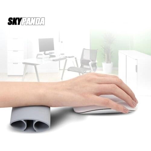 Soft Wrist Pad 12.6x7x2.3cm Rubber Mouse Pad Wrist Stand To Prevent Wrist Damage Mouse Smooth Operation Mat For Office Game