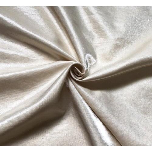 New super-beautiful glazed silk linen * high-quality fantasy light apricot luster delicate drooping linen fashion fabric dress f