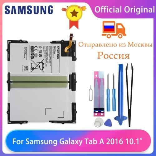 Original Samsung Galaxy Tab A 10.1“ 2016 T580 SM-T585C T585 T580N Tablet Battery EB-BT585ABE 7300mAh With Free Tools AKKU