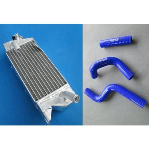 All Aluminum Alloy Radiator + Hose For Kawasaki KX80 KX85 KX100 1998-2009 08 07