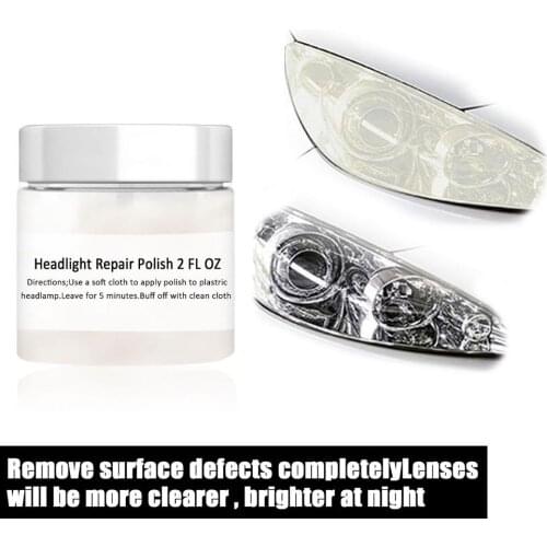 Car Headlight Restorer Scratches Stains Repair Liquid Cleaner Waxing Adapter Drill Kit For Auto Body Care Headlight Restoration