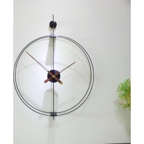 Luxury Metal Wall Clock Large Simple Living Room Silent Nordic Art Geometric Wall Clock Bedroom Reloj De Pared Home Decor DG50WC