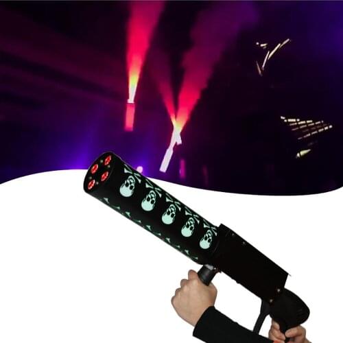 Free Shipping Led Co2 Gun Led Stage Light CO2 Machine Jet Stage Effect Handhold Co2 Gun DJ Equipment Co2 DJ Gun Led Ghost Gun