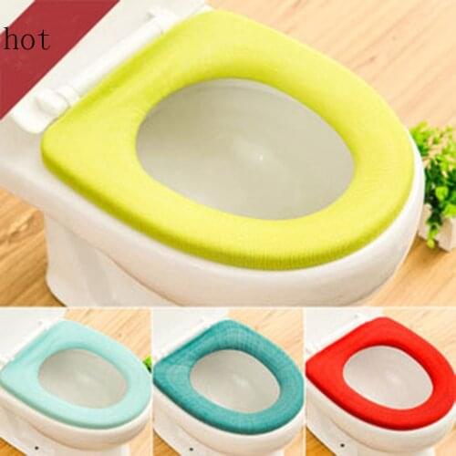 Bathroom Toilet Seat Closestool Washable Soft Warmer Mat Cover Pad Cushion soft wc mat toilet cover Native comfortable toilette