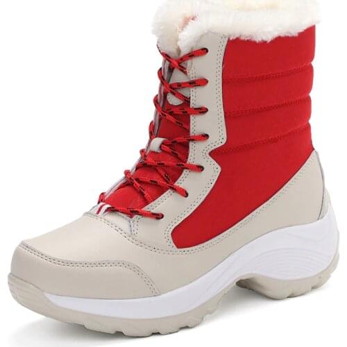Women Boots Super Warm Snow Boots Platform Women Winter Shoes Plus Size 42 Heels Botas Mujer Winter Ankle Boots For Women Shoes