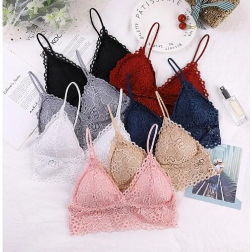 Women New Bra Simple Sling Female Wrapped Chest Tube Top Underwear Lace Gathe Adjustment Type Underwear