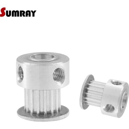 SUMRAY Timing Pulley MXL 20T 4/5/6/6.35/8mm Inner Bore Toothed Pulley Wheel 7/11mm Belt Width Aluminium Motor Pulley