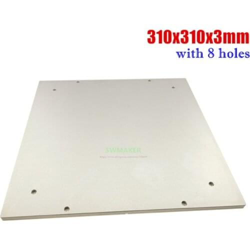 1pcs voron 2 / BLV MGN Cube Aluminum Build Plate and 310x310mm Silicone Heater Pad W/ Sensor