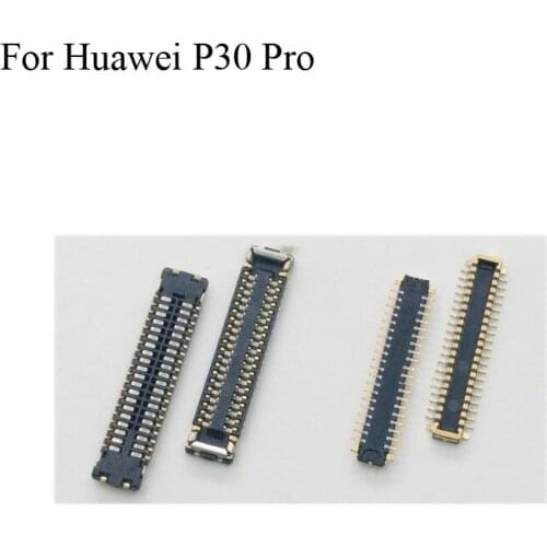 2pcs For Huawei P30 Pro P 30 pro LCD display screen FPC connector For Huawei P30pro P30 pro logic on motherboard mainboard