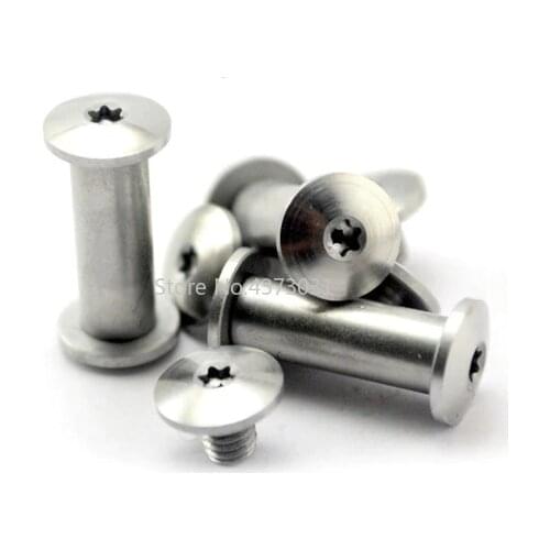 2 Pieces T8 Plum head DIY tools material Knife handle plate Fastening Plum style M3.5 screw Rivet Furniture processing screw
