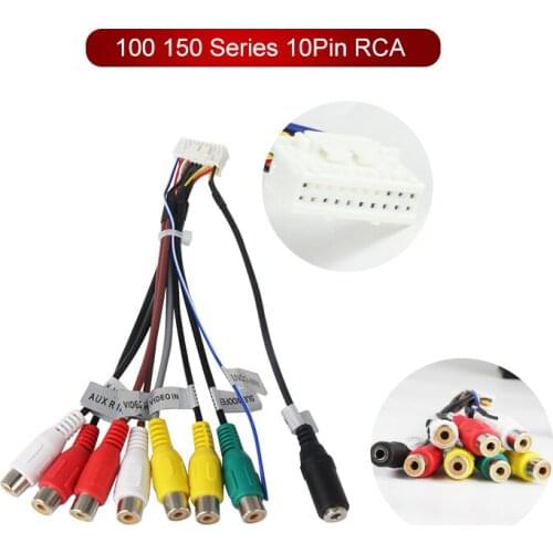 20 Pin Plug Android Car Stereo Radio RCA Output AUX Wire Harness Wiring Connector Adaptor cable with 4G SIM card slot