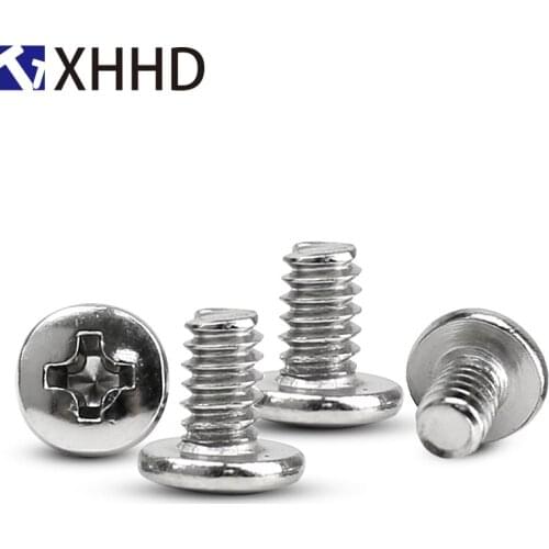 6#-32x6 Big Round Head Phillips Cross Screw PC Main Board Screw for Computer Hard Disk Carbon Steel M3.5