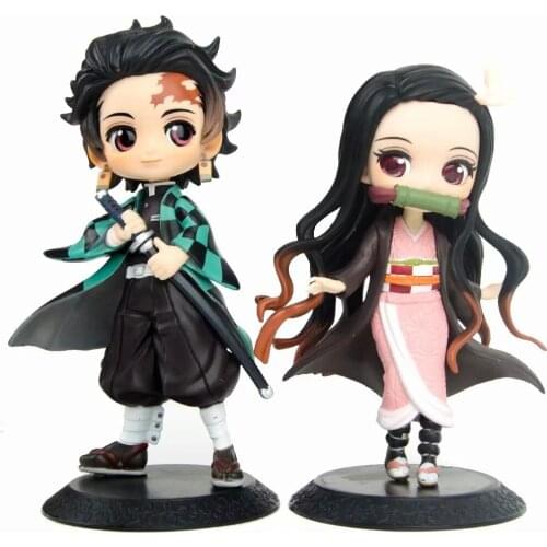 Anime Model Decoration Q Version Big Eyes Cute Big Stove Door Tanjiro Nidouzi Model Desktop Decoration Toys
