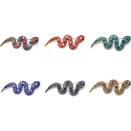 2021 New Exaggerated High-end Animal Snake Corsage Snake Jewelry Luxury Jewelry Brooches