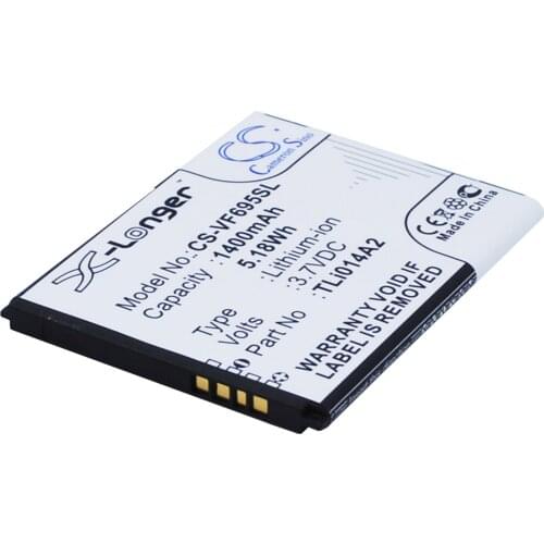 CS 1400mAh / 5.18Wh battery for Vodafone 785 tipo, Smart 4 Mini, Smart First 6, Smart Mini, V695, VF575, VF-575
