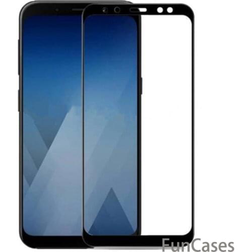 Screen Protector For Samsung Galaxy A8 2018 A530 Tempered Glass Samsung Galaxy A8+ A8 Plus 2018 A730 Screen Protector Full Cover