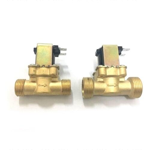EBOWAN G1/2'' Brass electric solenoid valve N/C 12v 24v 220v G3/4'' Water Air Inlet Flow Switch for solar water heater valve