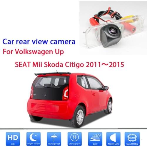 Rear view camera For Volkswagen Up SEAT Mii Skoda Citigo 2011～2015 CCD Night Vision Reverse camera Waterproof high quality RCA