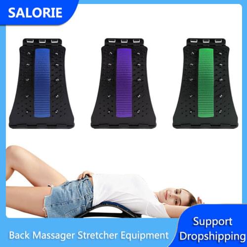 Magnetic Back Massager Stretcher Posture Corrector Back Stretch Lumbar Support Spine Muscle Pain Relief Relaxation Chiropractic