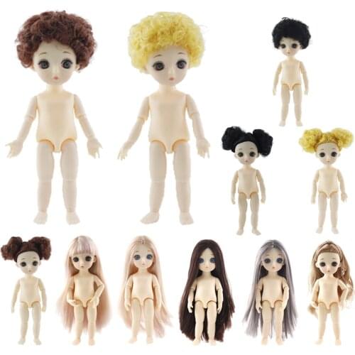 Mini 13 Joints Girl Boy Doll, Girl Body Model DIY Crafts Doll Mannequin for Doll DIY Making & Repair Replacement