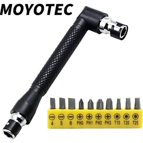 MOYOTEC Mini Double Head Socket Wrench Bolt Driver Screwdriver Bit Drill Set And Key Tool Handle Bit L-Type Screwdriver