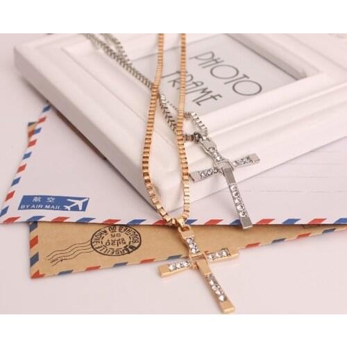 2020 Fast and Furious Pendant Cross Shiny Necklace Hip Hop Cool Mens Necklace Couple Valentines Day Anniversary Gift