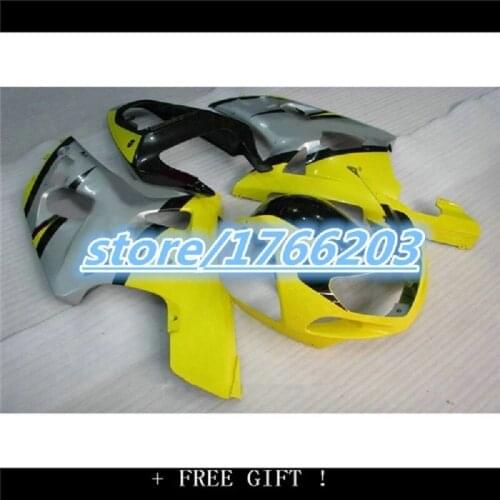 Fairings for SUZUKI K1 K2 GSXR600 GSXR750 2001-2003 motorcycle fairing set GSXR 600 750 01 02 03 yellow gray black Fairing