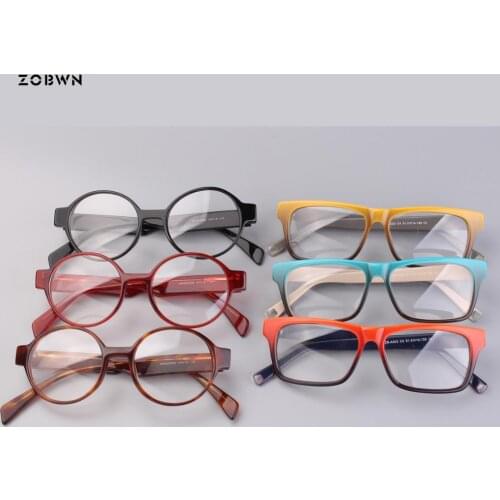 ZOBWN wholesale Eyeglasses Men Women Eyeglasses Optical For Myopia Eyeglasses Frame Plain Retro Eye Glasses Frame oculos de grau